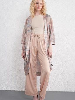 Simli Yarasa Kol Pudra Kimono