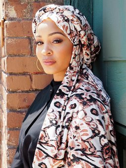 Jersey Ekat Desenli Viskon Çok Renkli Şal