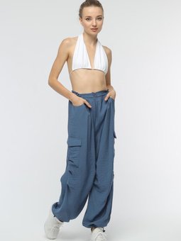 İndigo Kargo Cepli Lastikli Spor Pantolon