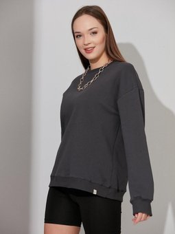 Antrasit Basic Sweatshirt