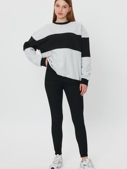 Gri Unısex Oversıze Sweatshirt