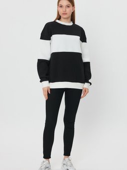 Siyah Unısex Oversıze Sweatshirt