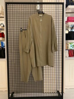 Trend 2024 Yaz Sezonu Oversize Doğal Kumaşlı Takım Modaayka