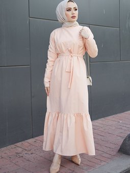 Somon Parçalı Elbise