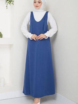 Nehir Örme Jile Elbise İndigo Hm2389