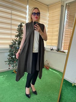 Uzun Asimetrik Kesim Yelek