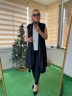 Uzun Asimetrik Kesim Yelek