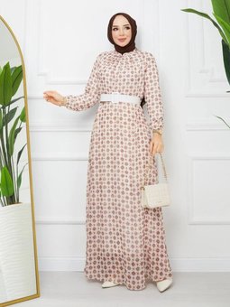 Büyük Beden Şifon Elbise