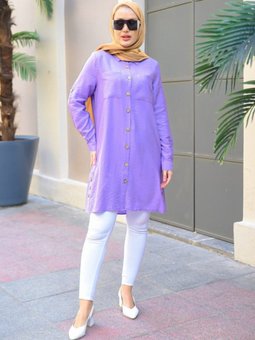 Çift Cepli Gömlek Tunik