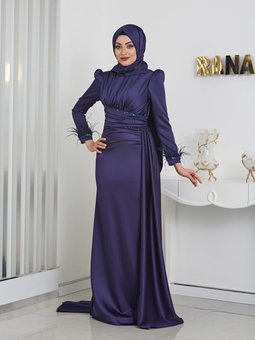 Merinette Abiye Elbise Lacivert