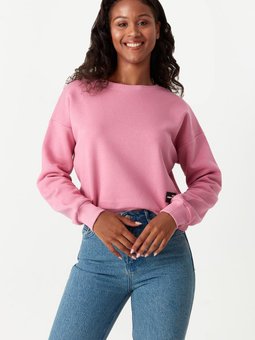 Pembe Crop Sweatshirt
