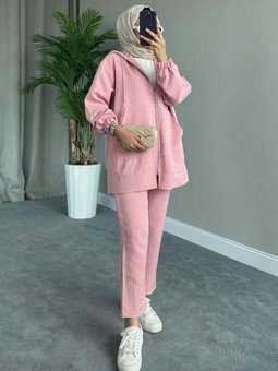 Fermuarlı Spor Takım Pudra