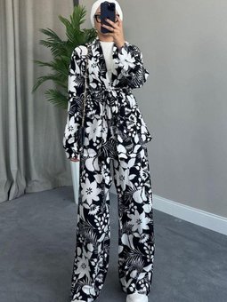 Miraç Viskon Takım Siyah