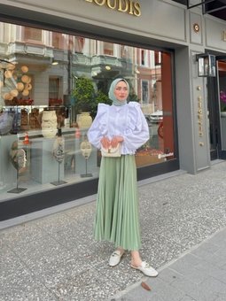 Piliseli Tesettür Etek