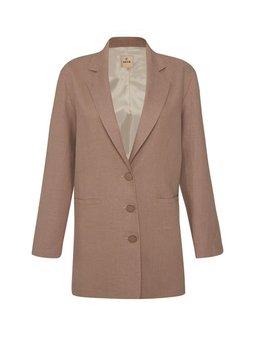 Rahat Kesim Keten Ceket