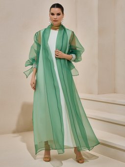 VALERIA ORGANZA ABAYA - Yeşil -