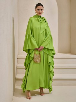 Yeşil Royal Satın Kaftan