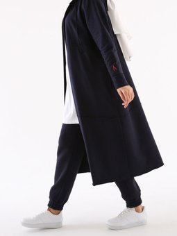 Lacivert Büyük Beden Penye Hırka