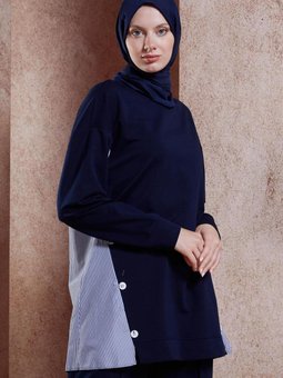 Çizgili Pantolonlu Eşofman Takım 44637