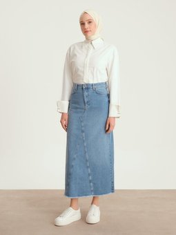 Denim Etek 24yd3401 İndigo