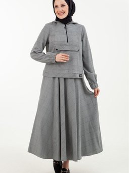 Trend Etekli Takım Bel Lastikli 2023 2024 Sonbahar Kış Yerni Sezon Modaayka