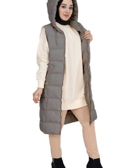 Gri Cepli Dolum Şişme Yelek