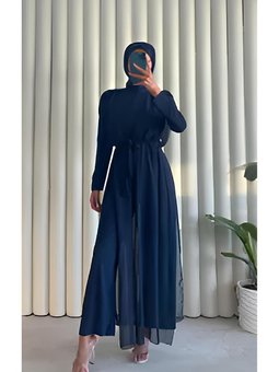 Şifon Detaylı Sandy Abiye Tulum