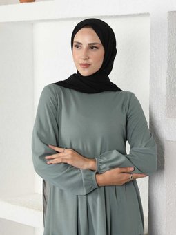 Kol Uçları Lastikli Tunik 699 Mint