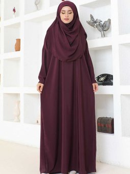 Namaz Elbisesi Mürdüm 706 Elbise