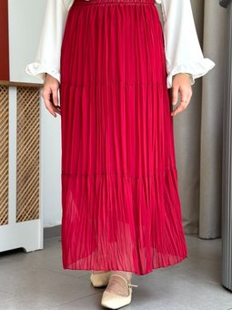 Nefel Kırmızı Etek