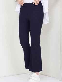 İspanyol Paça Kumaş Pantolon Lacivert Hm2087