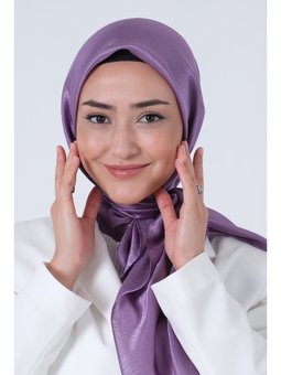 Koyu Lavanta Janjan Eşarp