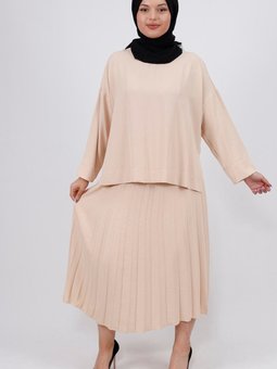 Taş Aerobin Kumaş Pilise Etekli Takım