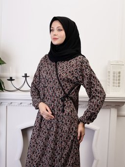 Yandan Bağlamalı Pratik Yazlık Namaz Elbisesi