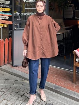 Manşeti Biyeli Tunik