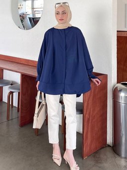 Manşeti Biyeli Tunik