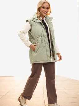 Haki Beli Büzgüllü Şişme Yelek