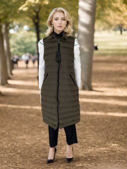 Haki Kapuşonlu Şişme Yelek