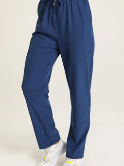 İndigo Cepli Bol Paça Pantolon