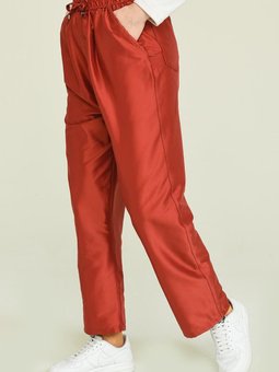 Kiremit Cepli Bol Paça Pantolon