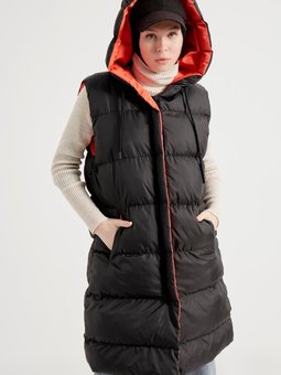 Siyah Oranj Çift Renkli Şişme Yelek