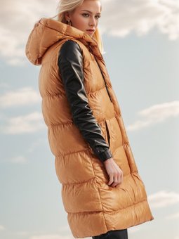 Taba Kapüşonlu Kemerli Şişme Yelek