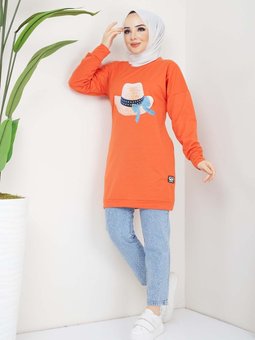 Oranj Menekşe Tunik