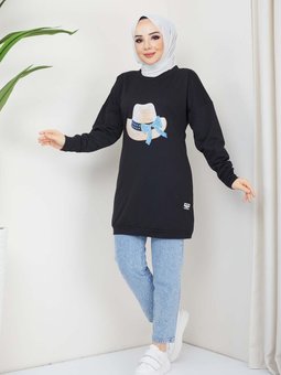 Siyah Menekşe Tunik