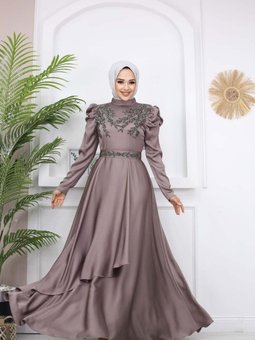 Vizon Lina Abiye Elbise