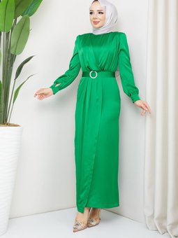 Yeşil Bahar Abiye Elbise