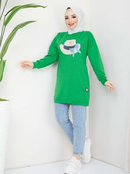 Yeşil Menekşe Tunik Benetto