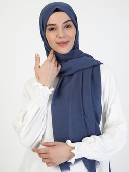 Jazz Soft Kot Mavi Şal