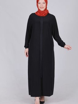 Siyah Büyük Beden Sandy Elbise