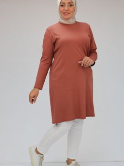 Somon Büyük Beden Basic Penye Tunik